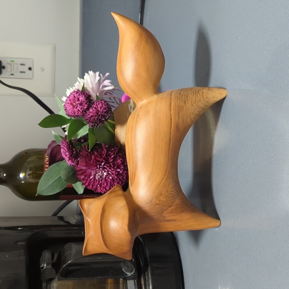 Wooden Fox Figurine